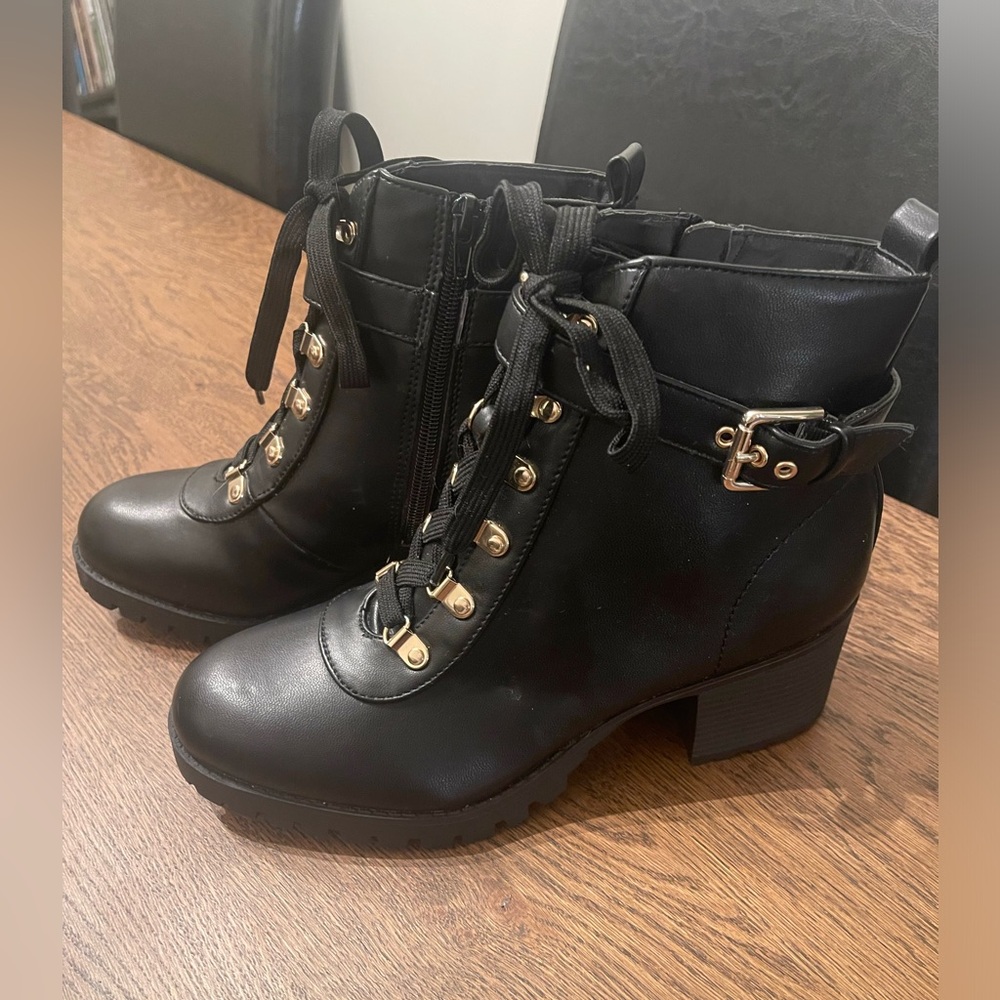 Wild Pair black heeled boots